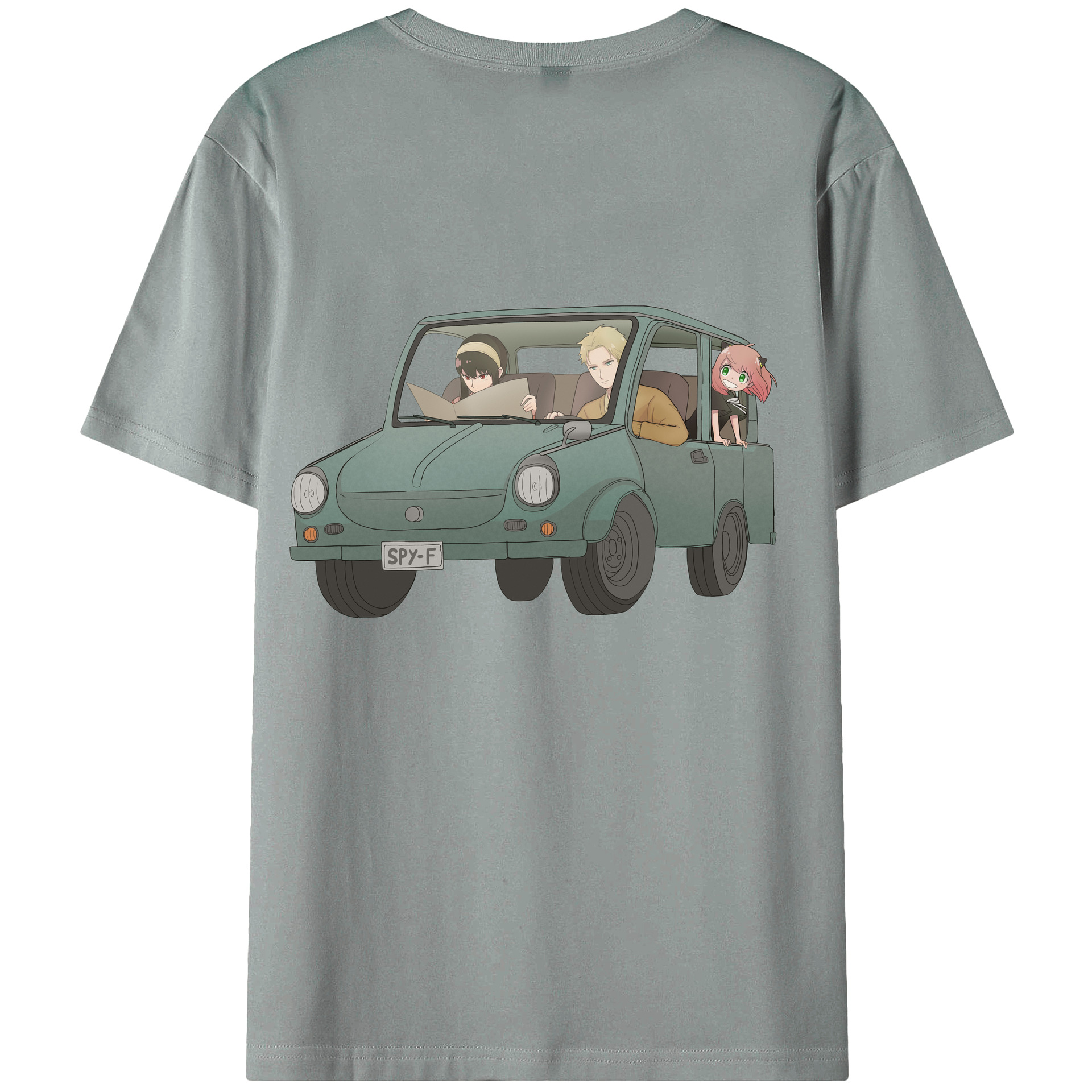（画像用） SPY×FAMILY间谍家家酒 綿100％ メンズ半袖Tシャツ（バックプリント） 通気性